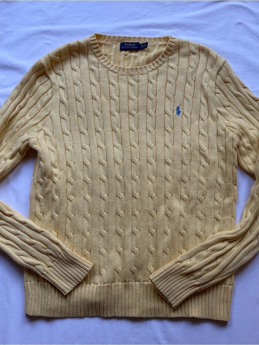 Polo by Ralph Lauren Yellow Cable Knit Sweater